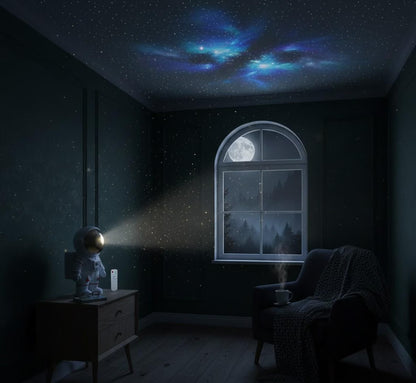 Astronaut Galaxy Star Projector – Cosmic Nebula Night Light 🚀✨