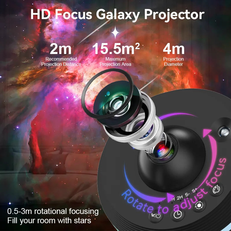 Aurora Galaxy Projector – Northern Lights Starry Sky Night Light 🌌