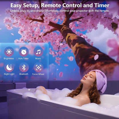 Cosmic Ocean Wave Projector – LED Galaxy Mood Night Light 🌊✨