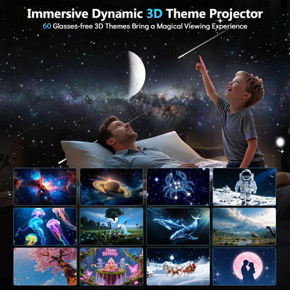 Cosmic Ocean Wave Projector – LED Galaxy Mood Night Light 🌊✨
